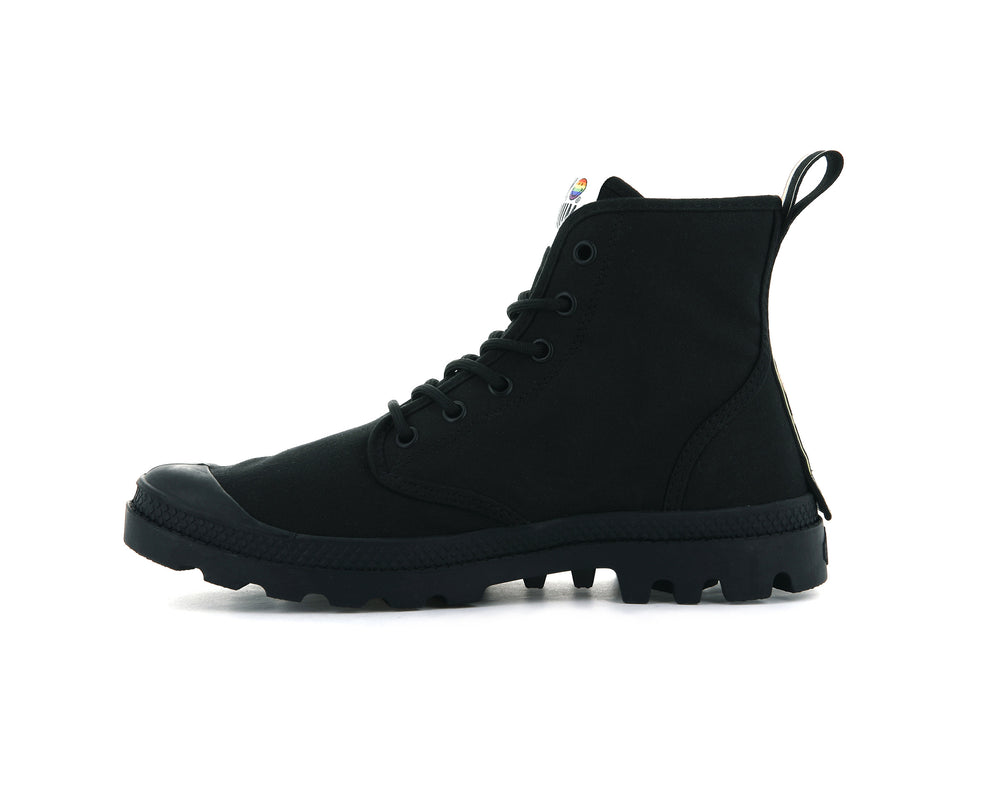 Botas Palladium PAMPA SMILEY PRIDE Hombre Negras | Costa Rica-87340